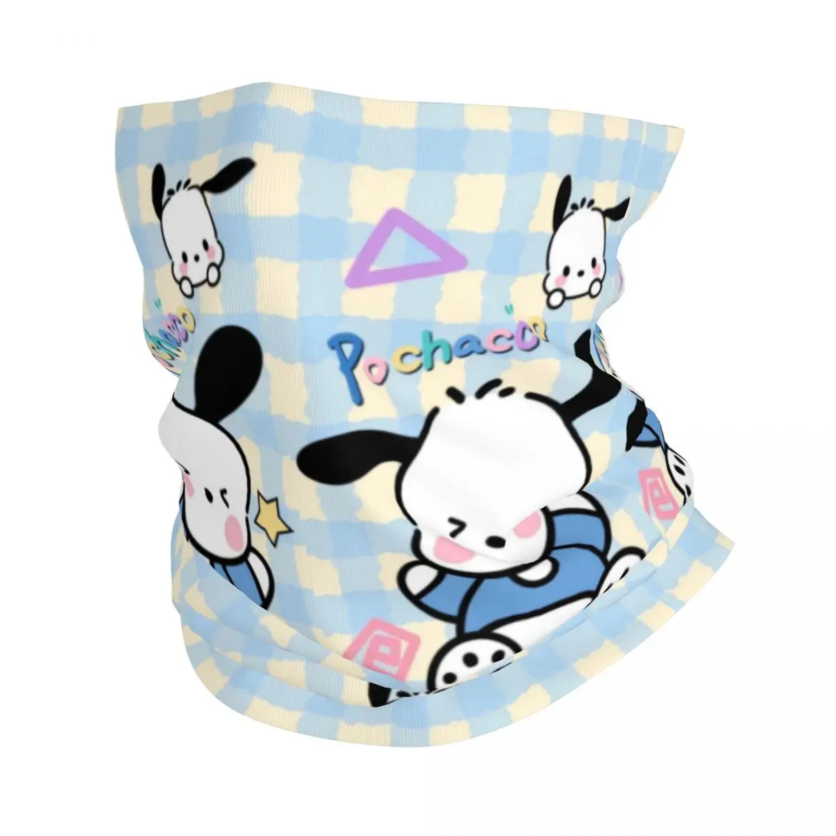 Custom Pochacco Winter Headband Neck Warmer Women Men Ski Running Tube Scarf Cartoon Classical Face Bandana Gaiter