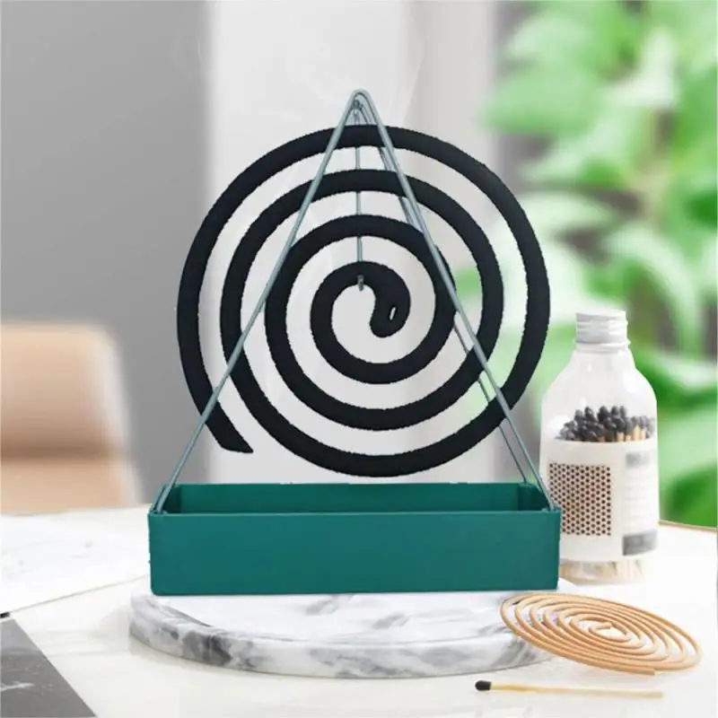 Iron Mosquito Coil Holder Incense Holders Coil Incense Burner Frame Modern Repellent Incense Rack for Household Bedroom Patio