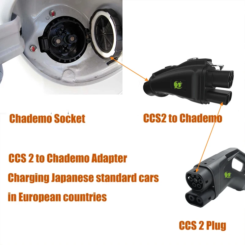 محول شاحن EV فائق الشحن لجميع معايير نيسان ، محول EV ، 250A V ، Ccs2 إلى chademo Dc