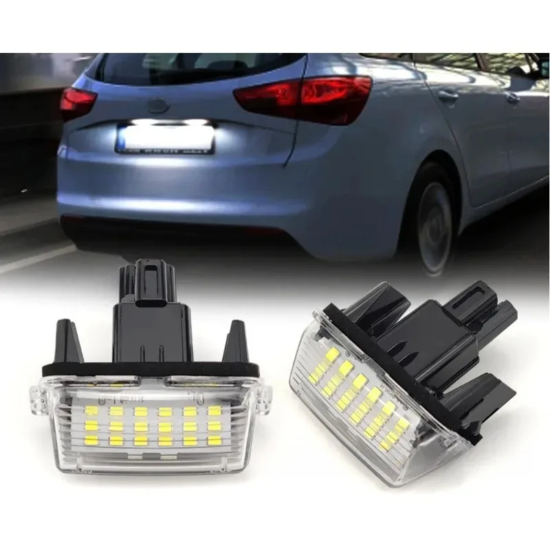 LED لوحة ترخيص ضوء رقم لوحة مصباح لتويوتا يارس كامري كورولا بريوس Ractis فيرسو أبيض جديد