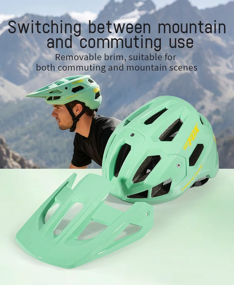 BATFOX Fahrradhelm für Herren und Damen Hochwertiger Integral-geformter Radsport-MTB-Fahrradhelm Straßen- und Mountainbike-Helme Casco Bicicleta – Detail 8