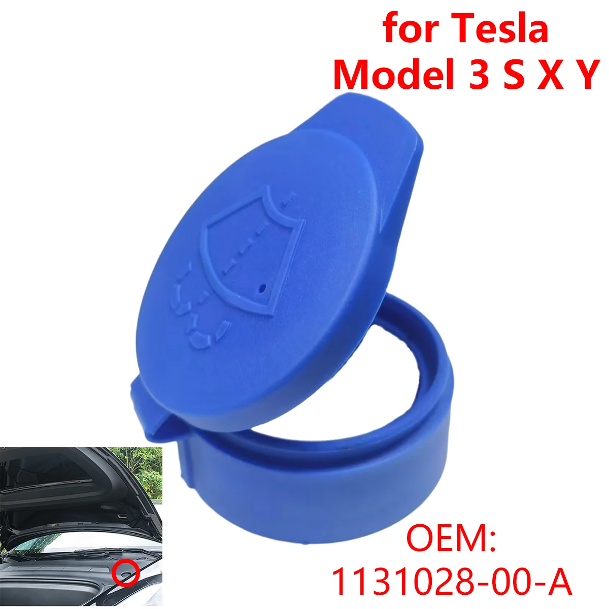 113102800A für Tesla Modell 3 S X Y Auto Scheibenwischer Waschflüssigkeit Reservoir Tank Flasche Kappe Abdeckung