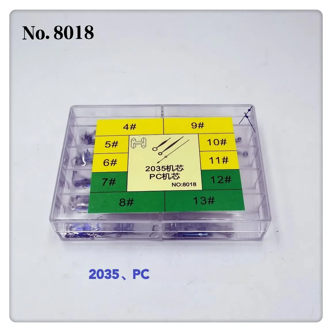 Alloy Watch Hands & Needles Pins Assortment Set  Approximately 100 Sets Repair Kit Compatible with Miyota 2035 Movement