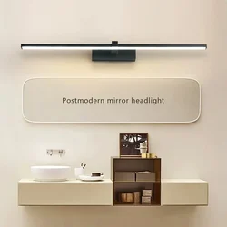 Modern LED Wall Light Bathroom Hardwares Wall Lamp Three Colors Lights Aluminum Led Bathroom Bath Mirror Line Lamp Make Up light