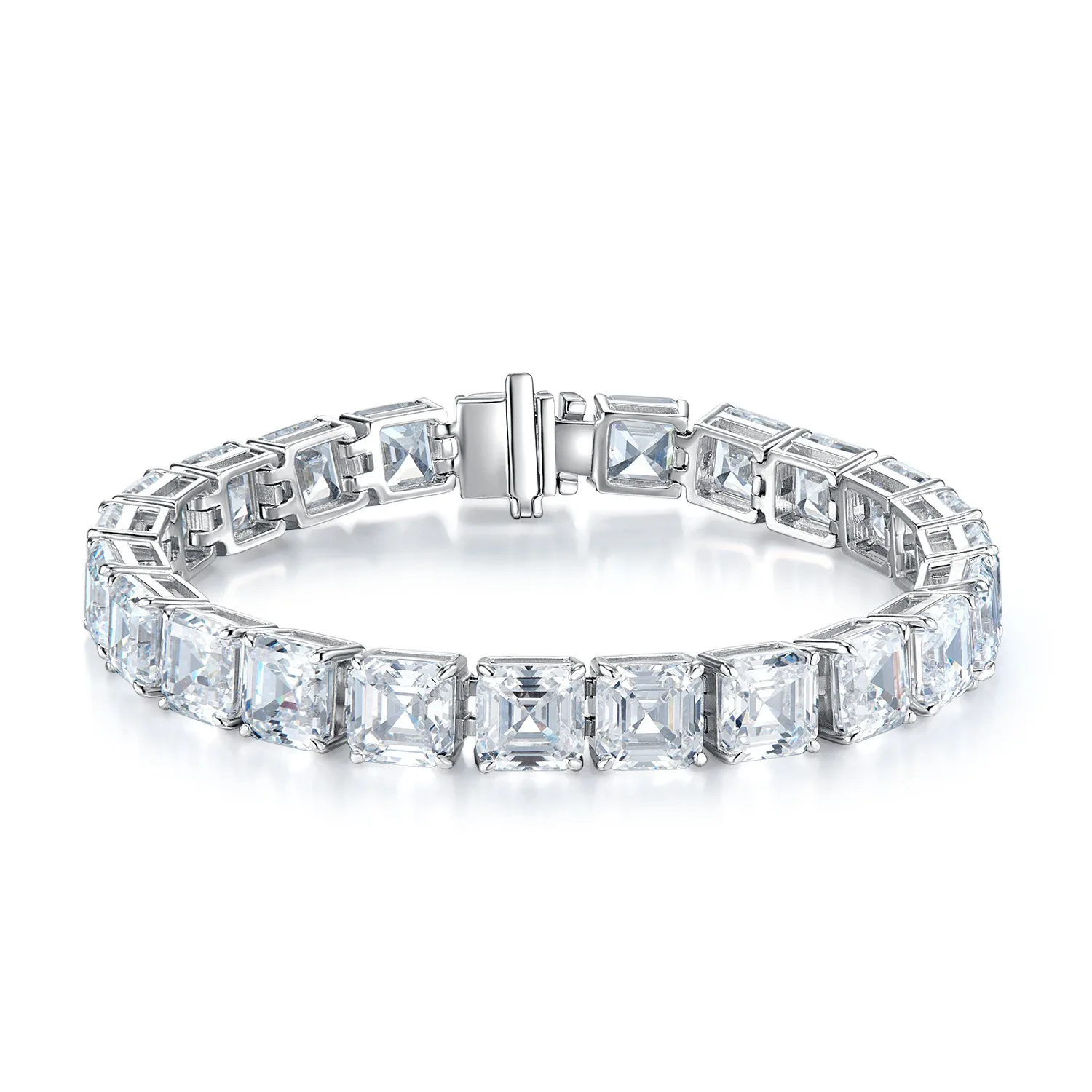 

Новый браслет из чистого серебра S925 с полным бриллиантовым браслетом-пагода, модные и щедрые свадебные украшения в стиле Минъюань