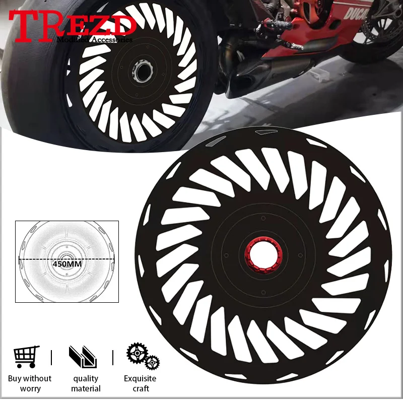 

Rear Tire Rim Guard Disc For 1198 SP Superleggera V4 STREETFIGHTER V4 V4S 848 Moto Rear Wheel Gear Protective Cover Cap Guard