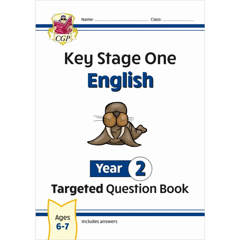 

Новая книга по вопросов по английскому языку KS1, английский год 2, CGP, групповые публикации, 9781837740536 Книга