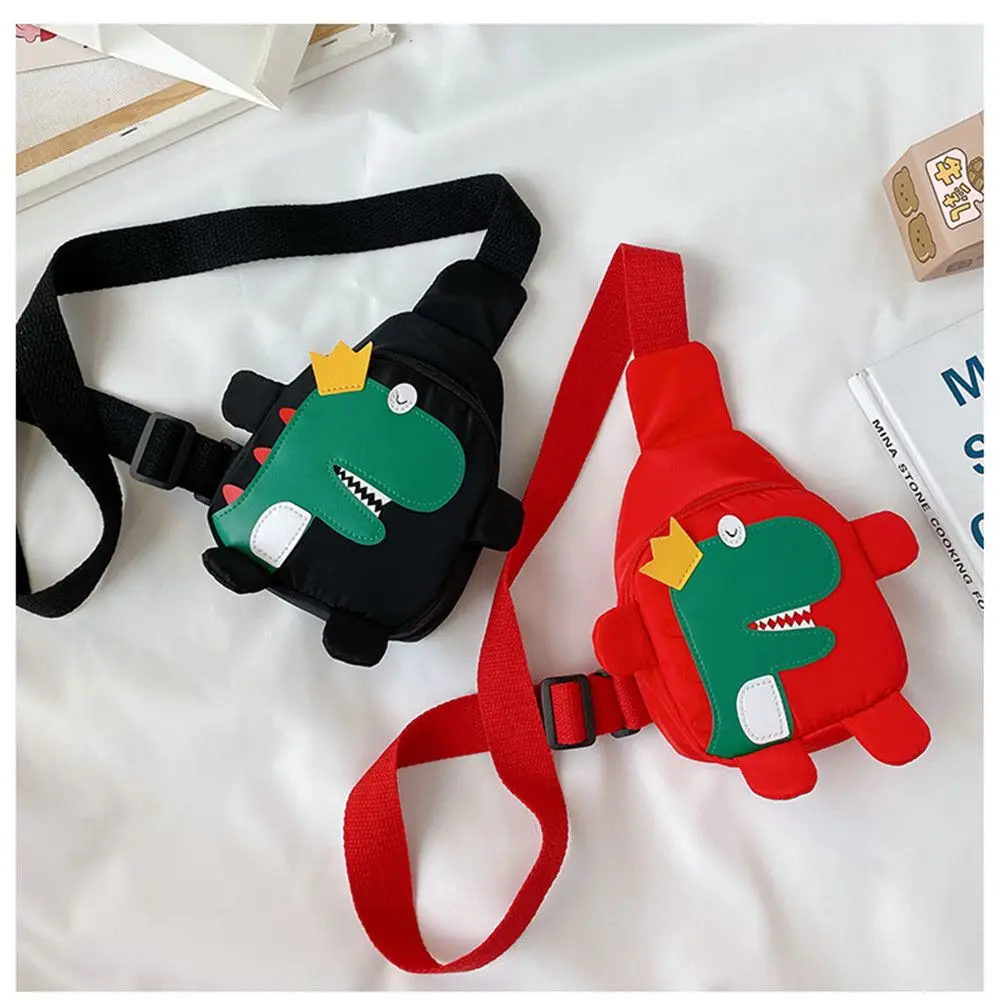 Little Kids Backpack Girls Boys Sling Bag Cute Dinosaur Cartoon Kids Bag Child Waist Bag Travel Shoulder Bag For Toddler