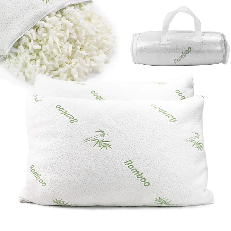 

1pc Memory Foam Pillow Cervical Neck Support Slow Rebound Pillows Home Soft Bamboo Pillowcase Adjustable Sleeping Pillow 51*76cm