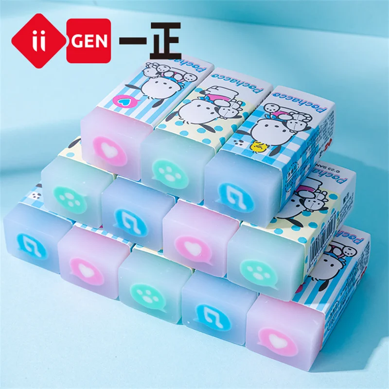 36 pcs/lot Sanrio Pochacco Eraser Cute Writing Drawing Rubber Pencil Erasers Stationery For Kids Gifts School Supplies