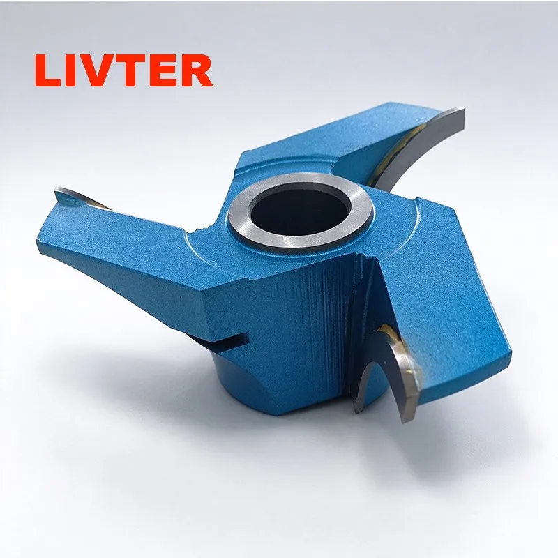 LIVTER Woodworking Shaper Cutter Quarter Round Radius Profile Milling Cutter Tungsten Carbide Blade Spindle Moulder Cutter