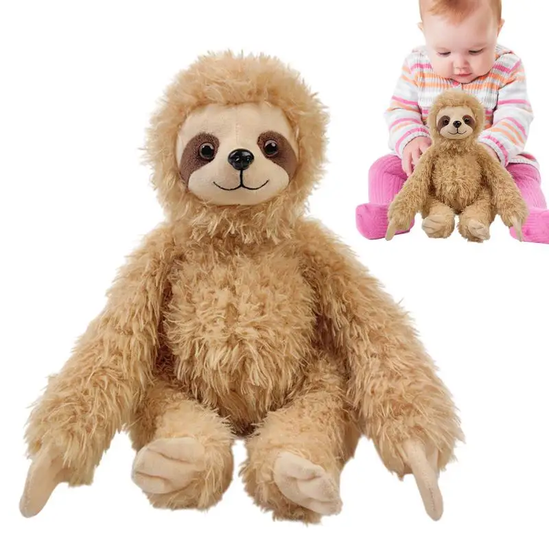Stuffed Sloth Plush Cute Dolls Stuffed Animal Sloth Soft Doll Hugging Companion Room Decor Stuffed Toys Home Decoration For Kids
