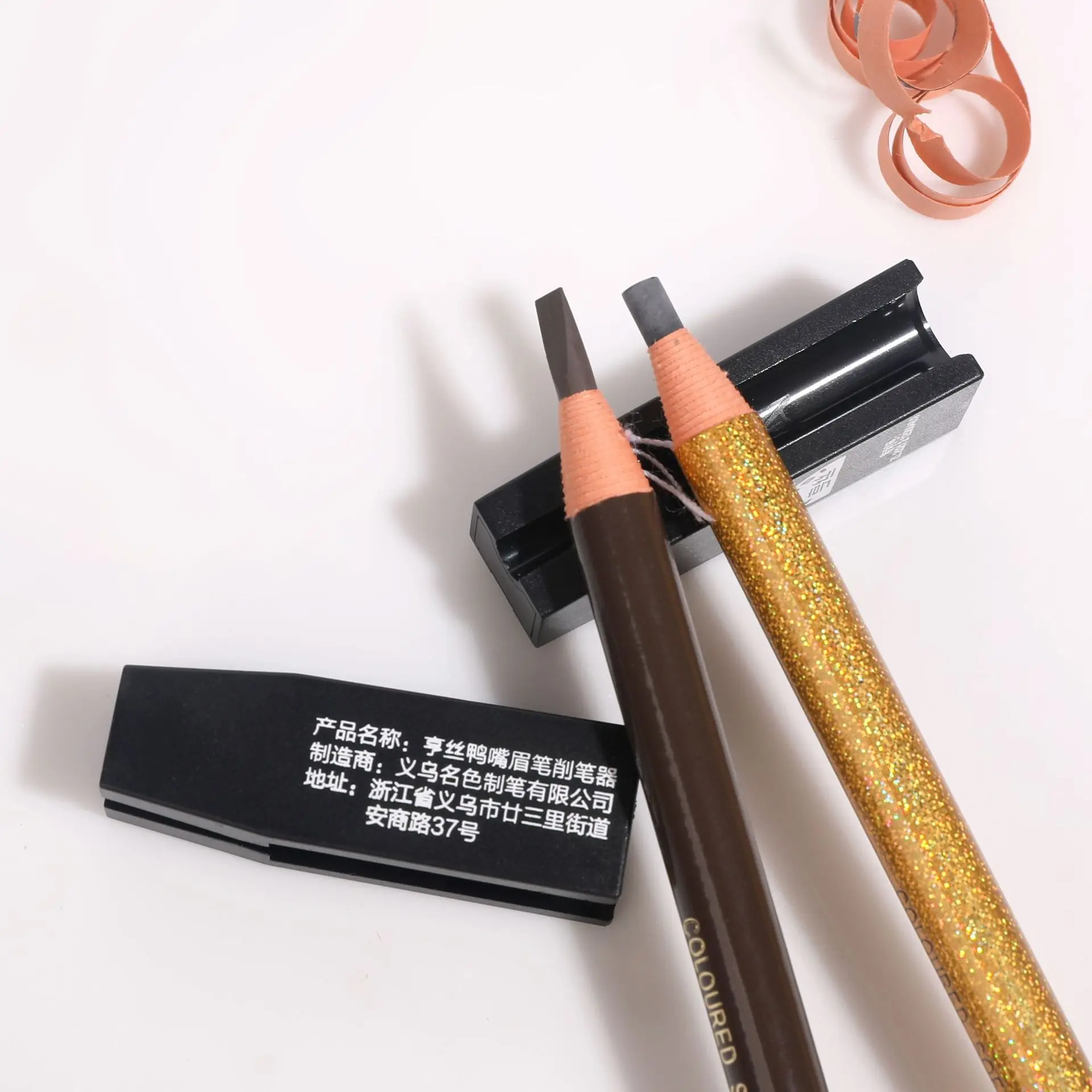 Neue Microblading Augenbraue Bleistift Spitzer Entenschnabel Augenbraue Bleistift Schärfen Spitze Dünne Werkzeug für Semi-Permanent Augenbraue Make-Up Stift