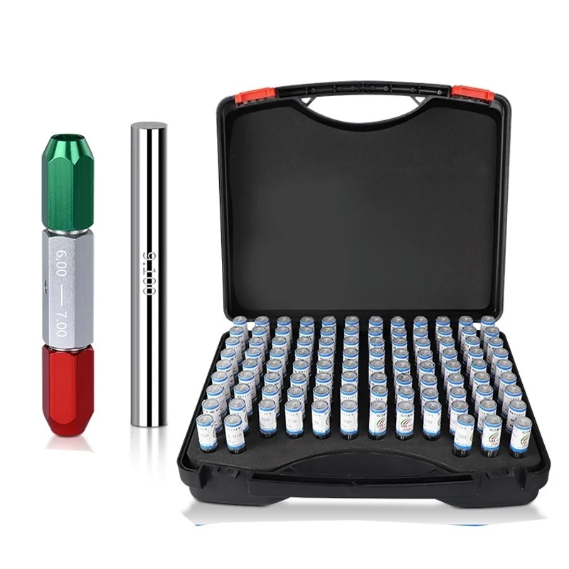 

Набор из 101 цилиндрического штифтового калибра (10-20.0 мм) с гладкими концами, для измерения отверстий, с рукояткой и держателем для штифтового калибра