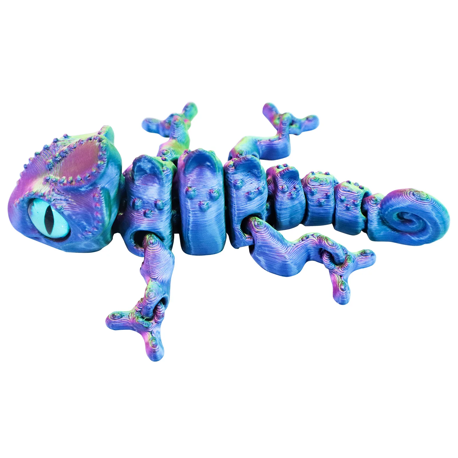 2025 크리 에이 티브 3D 인쇄 카멜레온 장난감 관절 움직일 수있는 모델 시뮬레이션 도마뱀 동물 그림 홈 인테리어 컬렉션 선물