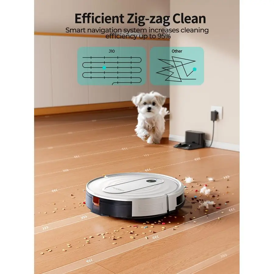 مكنسة كهربائية وممسحة بقوة 4000 باسكال، تحكم APP Alexa، حل تنظيف 3 في 1 مع شحن تلقائي، مثالي لشعر الحيوانات الأليفة،