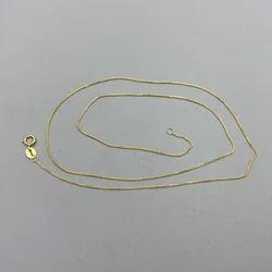 Biggest Promotion 18k Au750 Gold Necklace Clavicle Chopin Chain High Luster Good Quality for Women Ladies Girl DIY Jewelry Hot