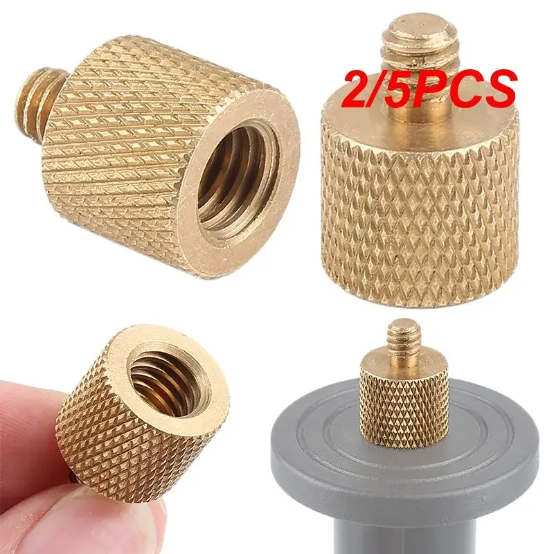 2/5PCS Universal Camera Screws Male Adapter Screw 1/4 To 3/8 Inch Mutual Conversion Brass Tripod Monopod Quick Mount Adapter