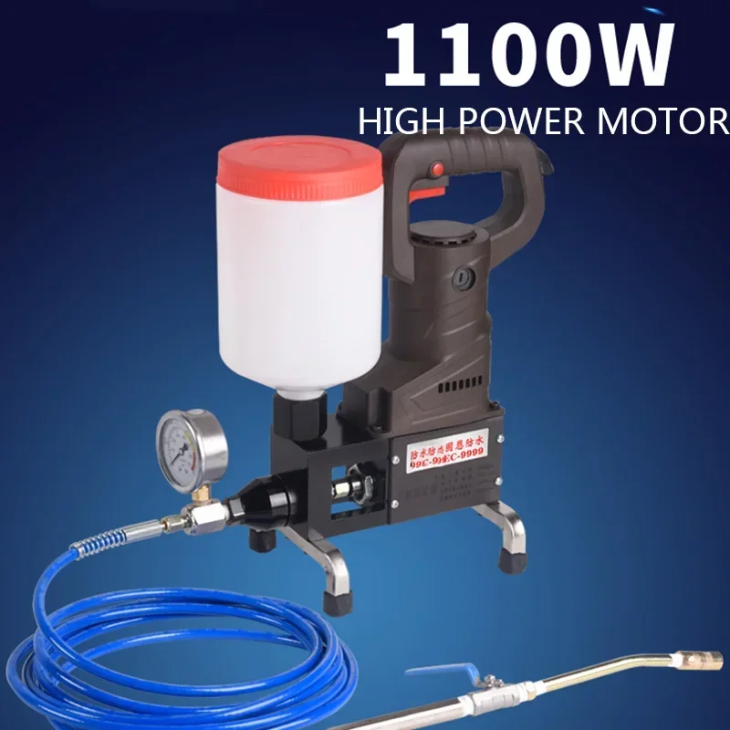 Small Electric 220V Epoxy/Polyurethane Foam Injection Pump Crack Repair And Plugging Machine EC-9999 High Pressure Epoxy Groutin