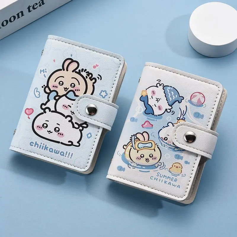 

Cartoon Cute Chiikawas Card Holder Usagi Characters Large Capacity Multi Slot Ultra-thin Driver License Bank Card Bag Portable