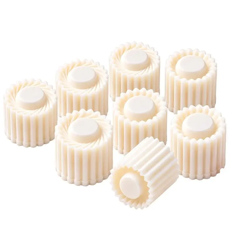AB42-Sunflower Patterned Round Hand-Press Mooncake Double Ended Pastry Mold For Baking