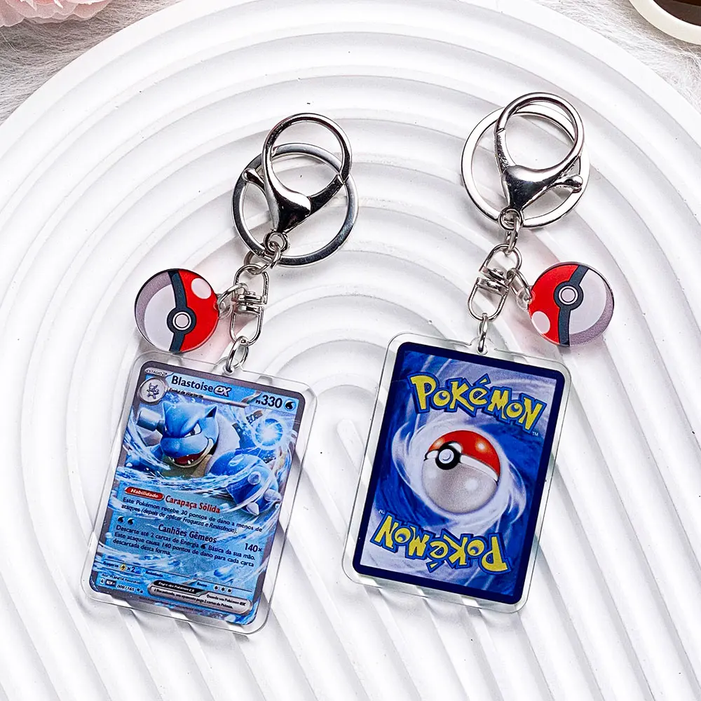 Pokémon-personages Pikachu Bulbasaur Jigglypuff Acryl sleutelhanger Tasbedels Accessoires Rugzakhanger Sleutelhouder Vriend Geschenken