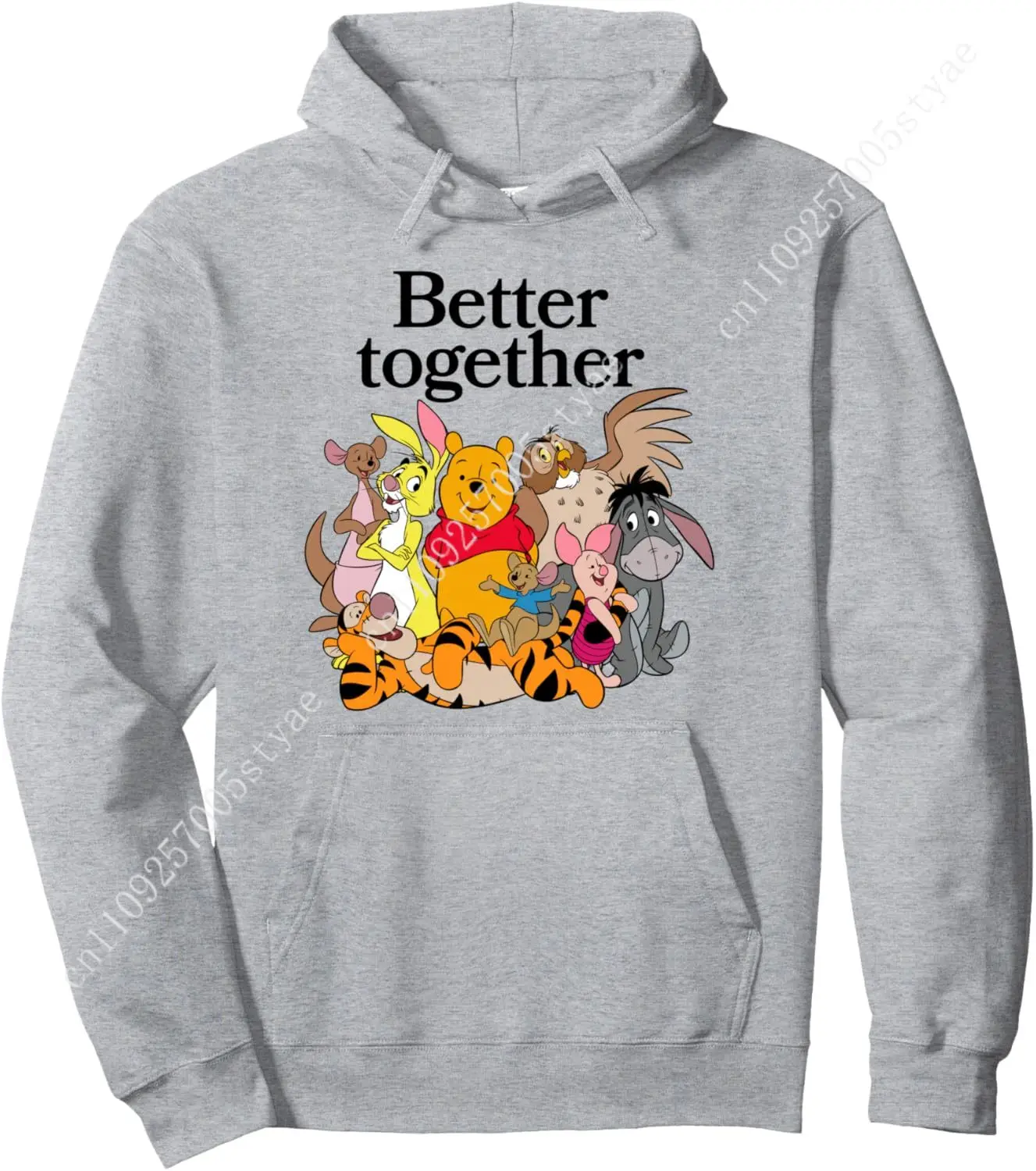 

Disney Winnie the Pooh Better Together Friends Group Shot Pullover Hoodie
