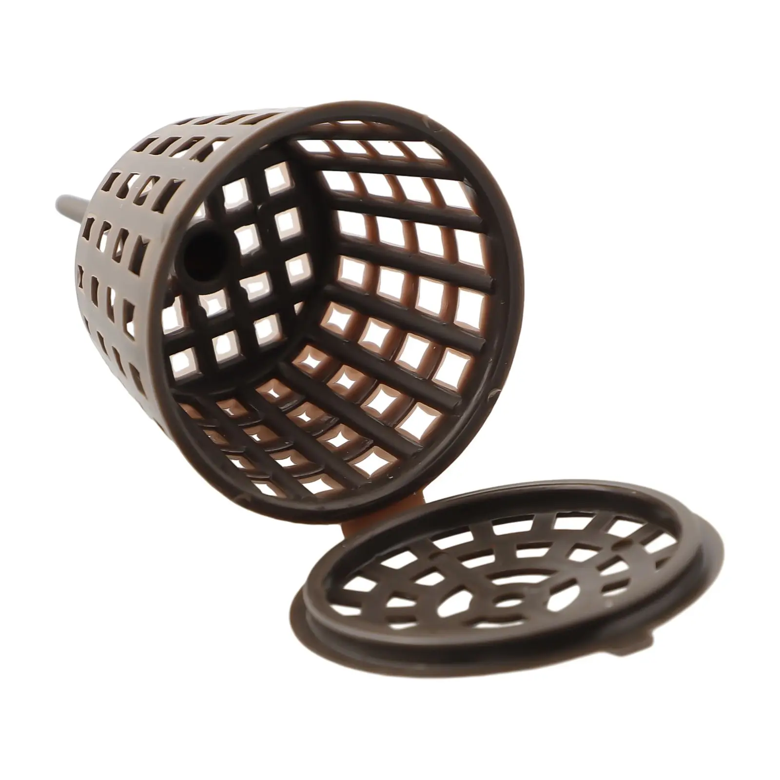 100Pcs Plastic Fertilizer Basket Tool Box Case with Lid for Garden Bonsai Plant Fertilizer Protection and Nutrient Control