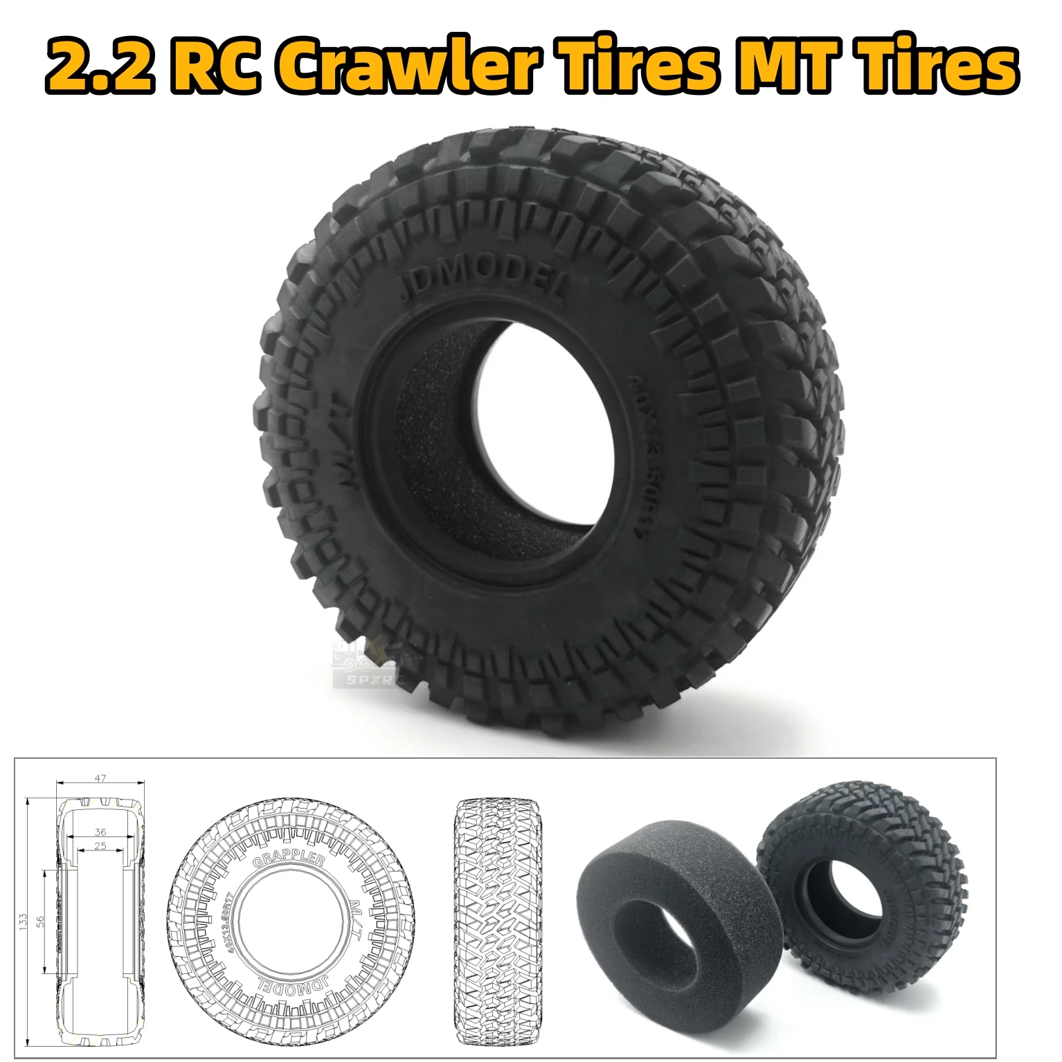 

133 мм 2,2 гусеничные шины MT шины внедорожные шины JDM-123 обновление для радиоуправляемого гусеничного автомобиля с дистанционным управлением самосвал игрушечные детали