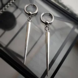 1pair Spike Huggie Hoop Earrings, Large Spike, Gothic Earrings, Punk, Emo, Alternative, Women's Earrings, Mens Jewelry