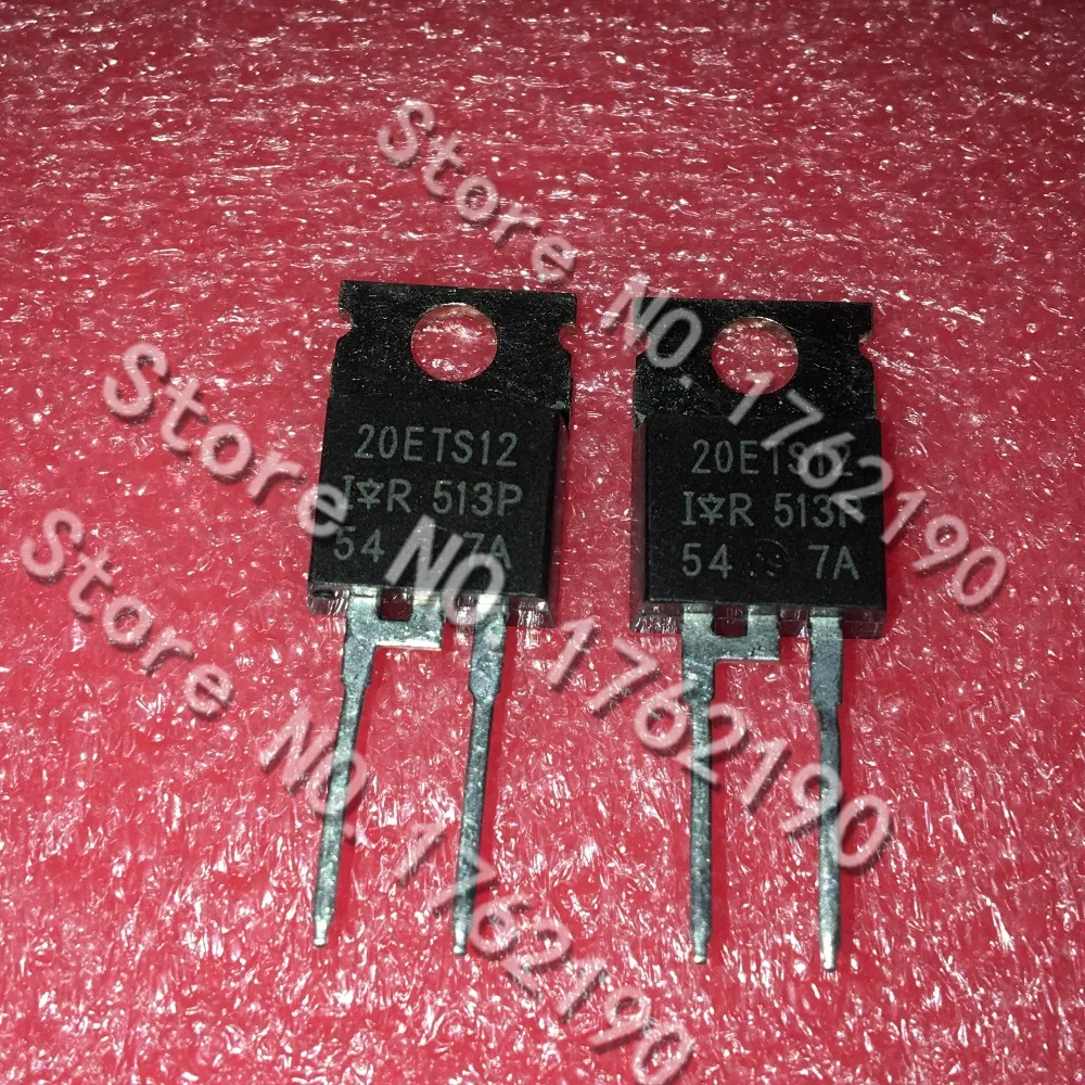 50PCS/LOT 20ETS12PBF 20ETS12 TO-220 20A 1200V Fast Recovery Diode