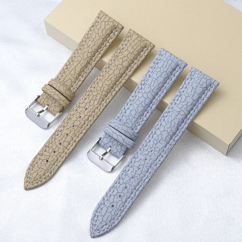 حزام ساعة كلاسيكي من الجلد الكراك، حزام مضمون عالي الجودة يناسب التفضيلات الجمالية للشباب 18 مم 20 مم 22 مم #2