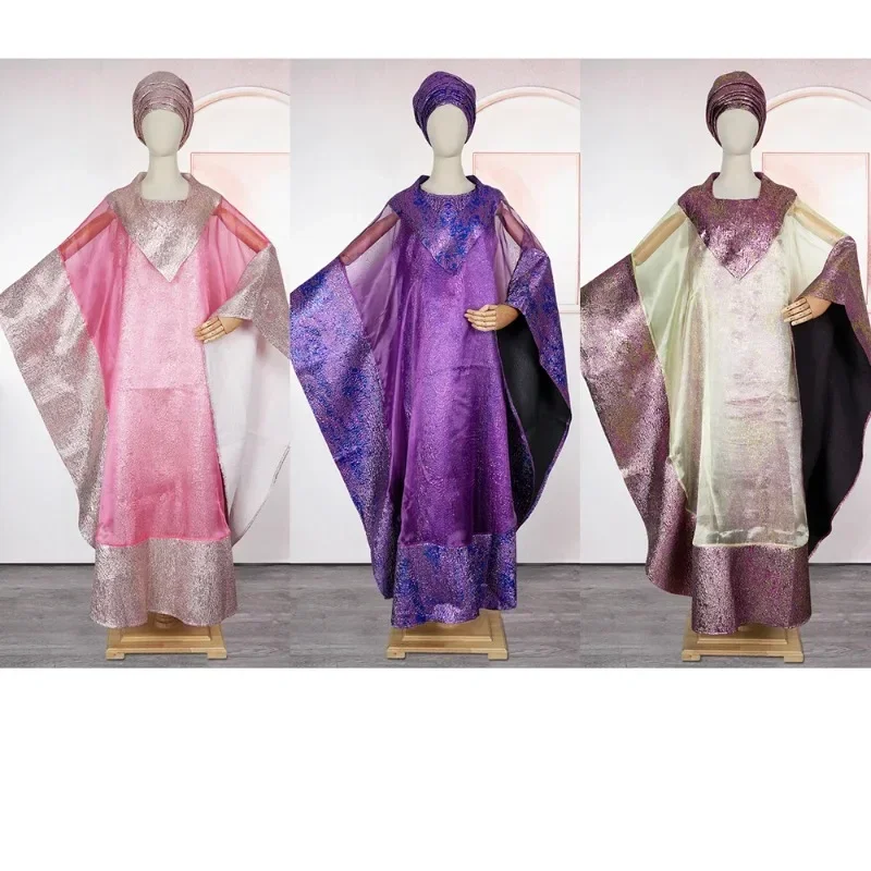 

Африканские платья для женщин, традиционная африканская одежда, Дашики Анкара, комплект из 2 предметов, платье Абая, мусульманский кафтан, длинное платье макси