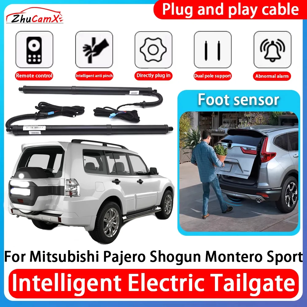 ZhuCamX Car Power Trunk Electric Suction Tailgate Intelligent Tail Gate Lift Strut For Mitsubishi Pajero Shogun Montero Sport