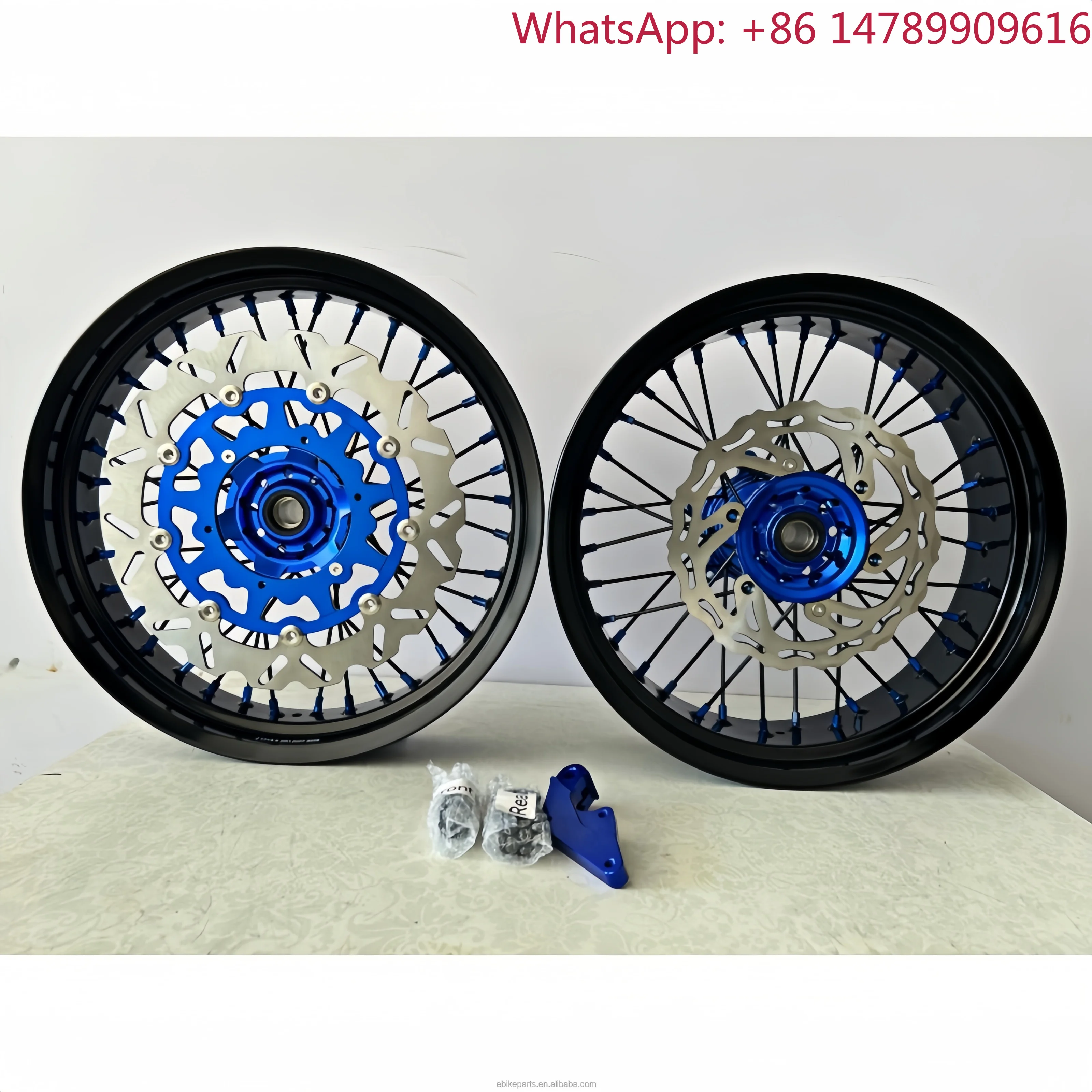 Chrome Color Supermoto Wheel Sets 17 Inch Aluminum Alloy Rim For [Model] Dirt Bike Motorcycle Spare PartsCustom Size Available