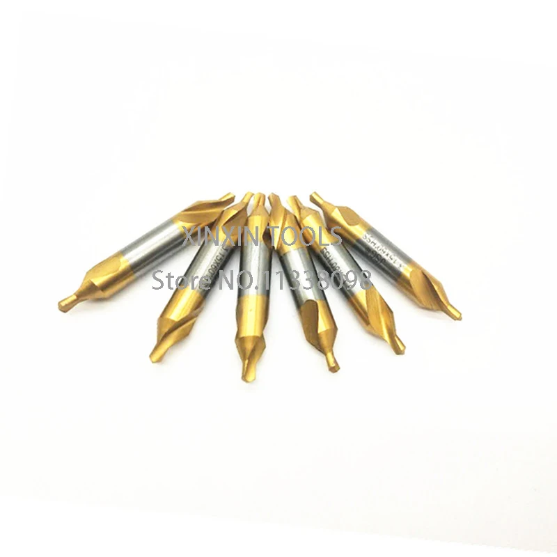 1.0มม.~ 5.0มม.10ชิ้น/เซ็ต HSS 60องศาคุณภาพสูงเคลือบไทเทเนียม Spiral Groove Center เจาะจัดส่งฟรี