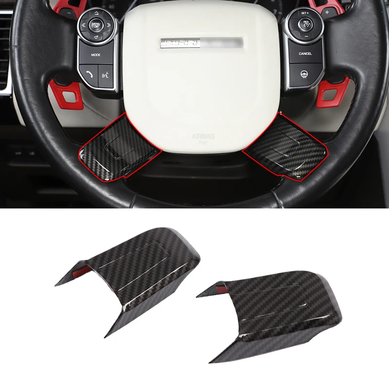 Auto Lenkrad Trim Abdeckung Aufkleber Auto Zubehör Für Land Rover Discovery 5 L462 Range Rover Vogue L405 2017 2018 2019 2020