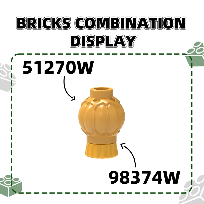 Wange 257Pcs/lot 51270W Lantern Building Blocks Moc Accessories Compatible with Bricks DIY Children Toy Gift