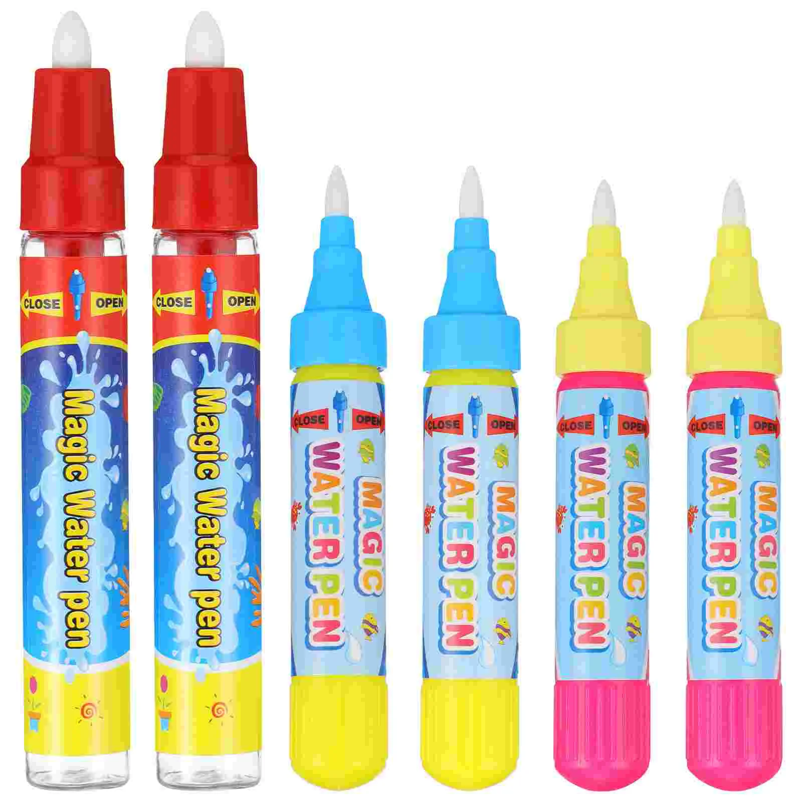 6 Pcs Water Pens for Toddlers Paintbrushes Painting Children Drawing Teens Graffiti