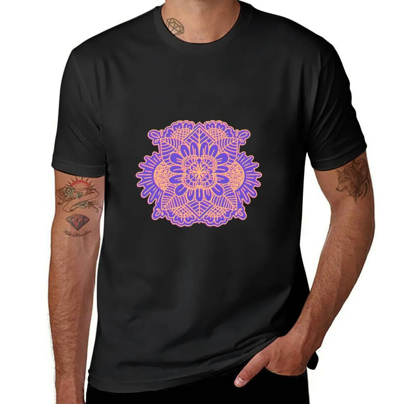 Blossom Bliss Mandala T-Shirt for a boy sweat mens clothing