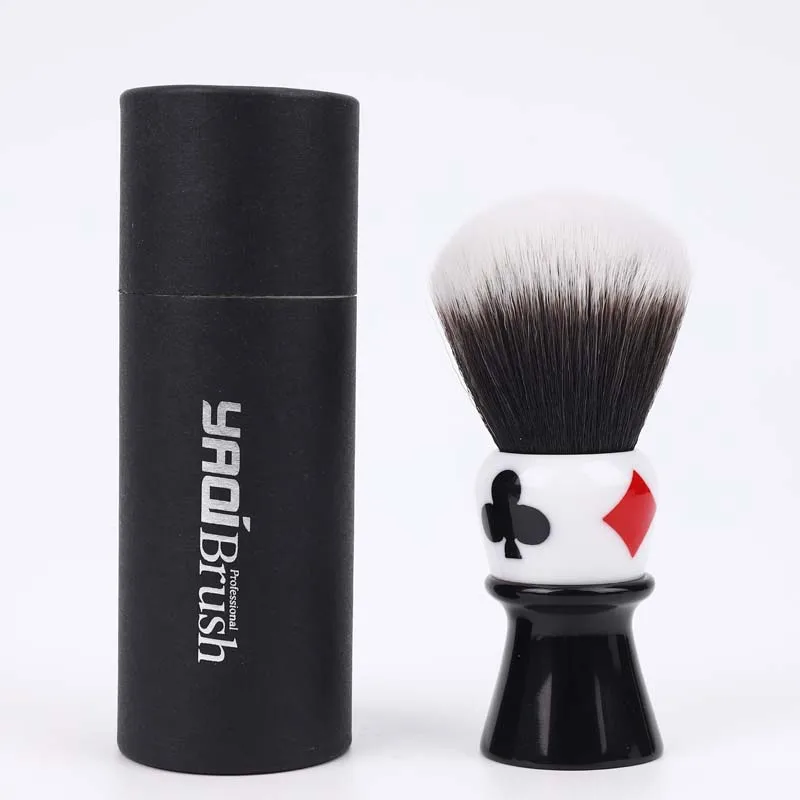 YAQI Casino clubs 26mm Synthetic Hair Resin Handle Husky Knot Men Wet Shaving Brush