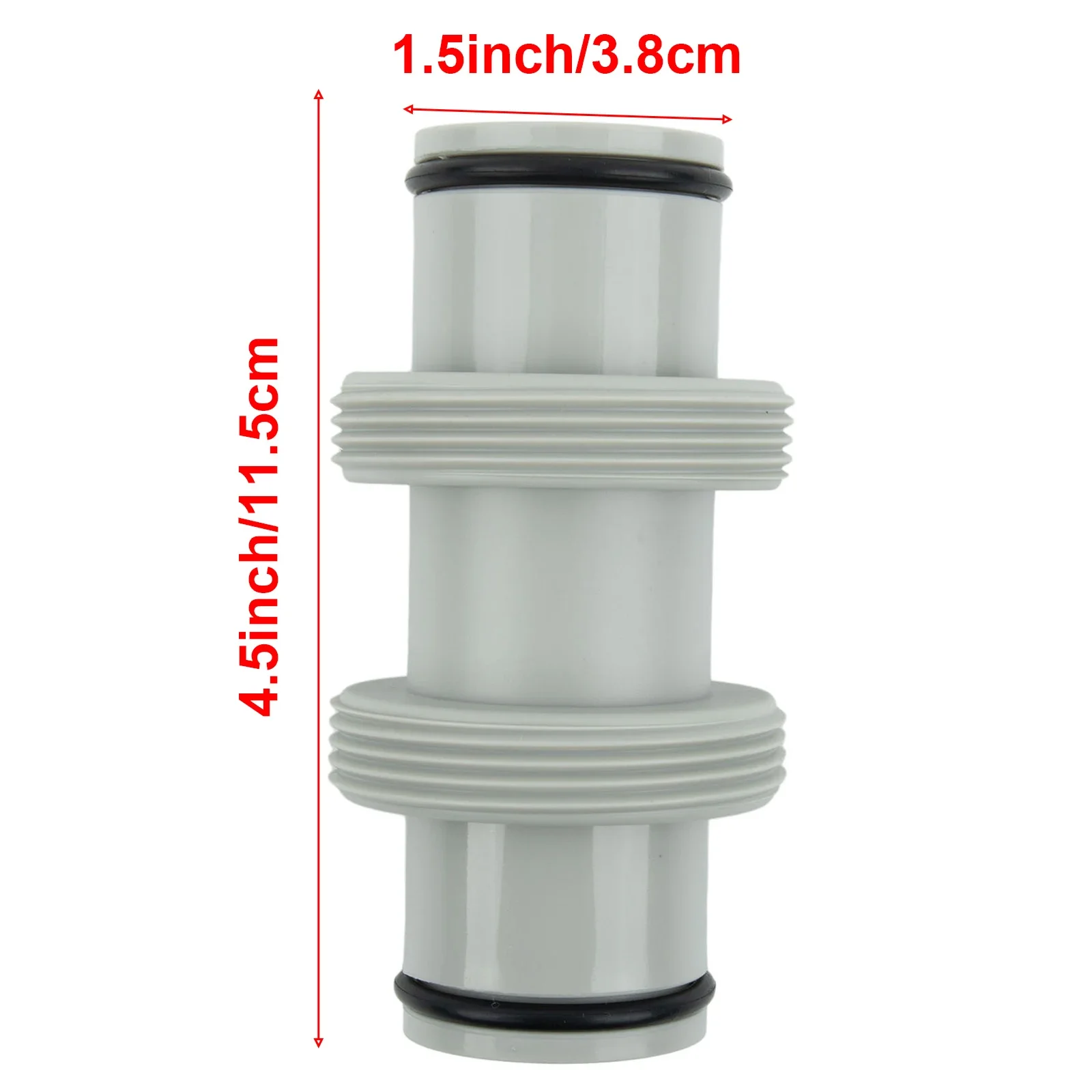 

2pcs Hose Extension Adapter For Intex Split Hose Plunger Valve 1.5in To 1.5in Spas Hot Tubs Swimming Pool Straight Connector