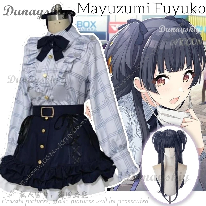 Mayuzumi Fuyuko THE IDOLM Cos STER SHINY COLORS Anime Game Halloween Party Costume Cosplay Wig Mayuzumi Fuyuko 283 PRODUCTION