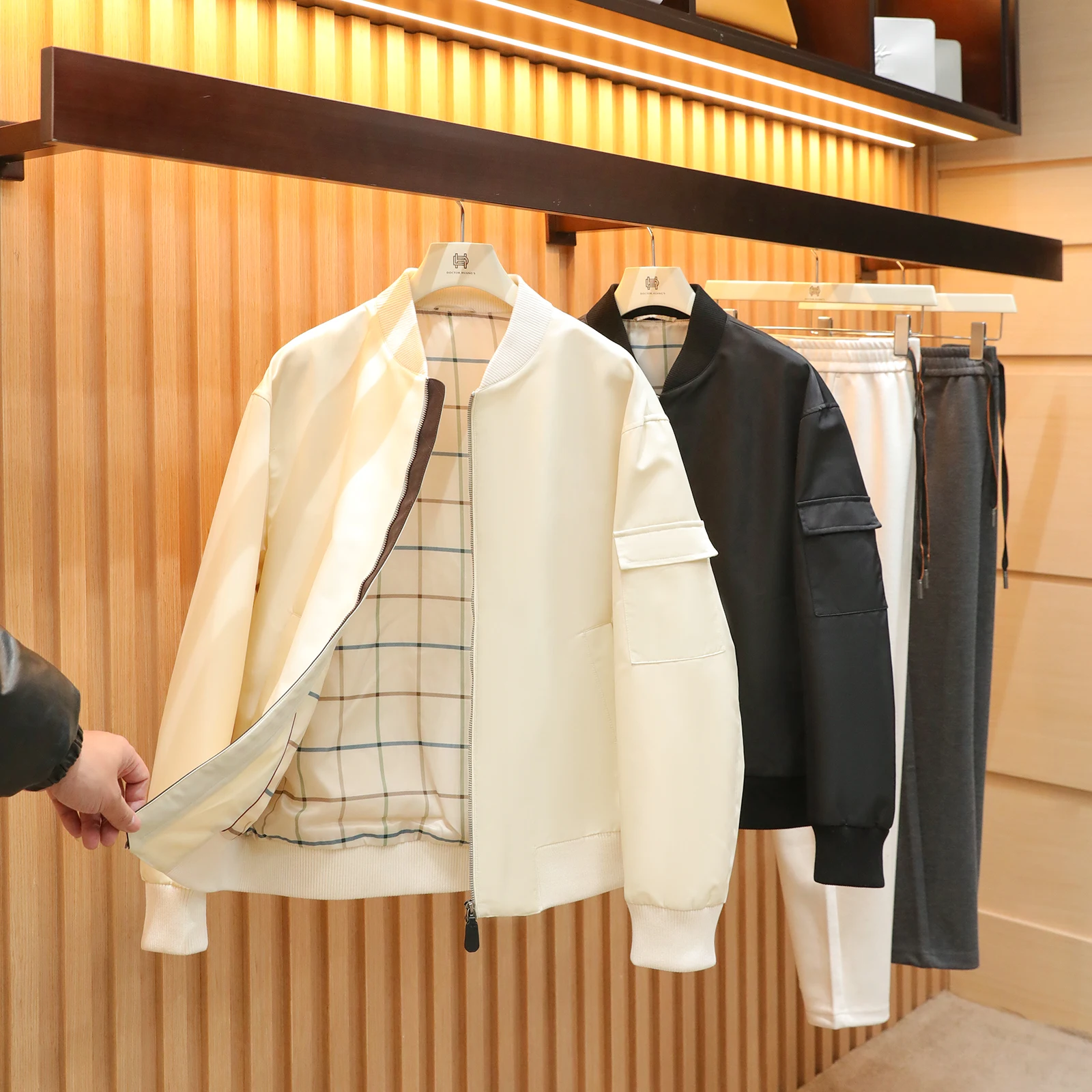 

Итальянский роскошный мужской уличный теплый бейсбольный воротник, куртка-пилот, хлопок, модный, 202, осень-зима, новинка Sle 748