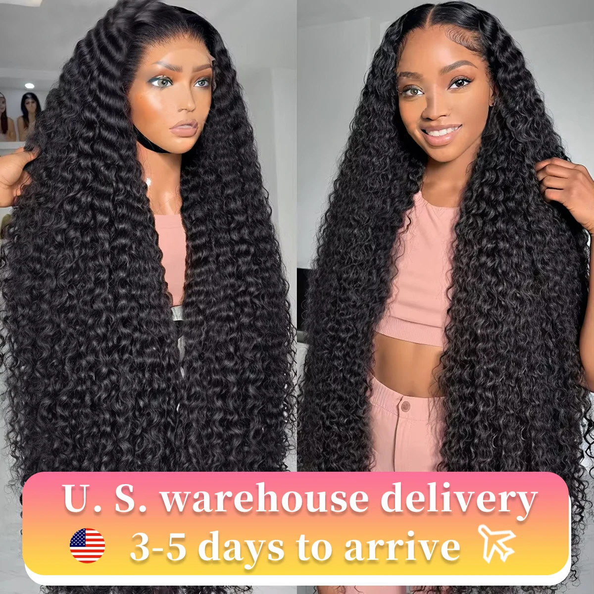 Deep Wave Frontal Wig 13x6 Lace 13x4 Curly Lace Front Human Hair Wigs For Women Wet And Wavy Water Lace Closure Wig On Sale