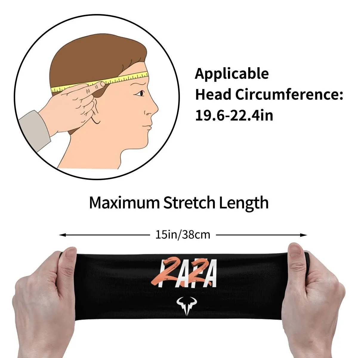 Sportswear Rafael Rafa Nadal 22 Grandslam Headband Tennis Sweatband Men Sport Sweat Band Cool Streetwear