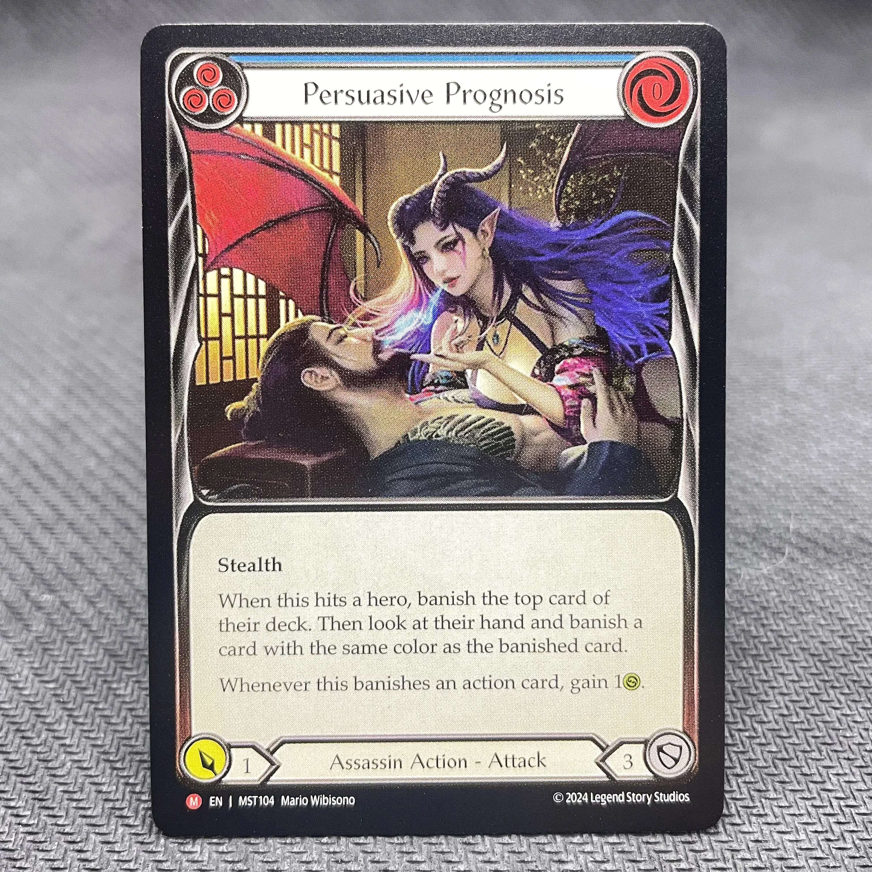 Flesh and Blood Persuasive Prognosis 3枚 FAB Proxy Card Regular Collection Cards Shelter from the Storm