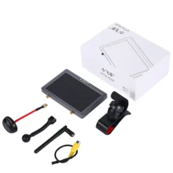 Hawkeye Little Pilot 4 5inch 5.8GHZ 48CH Built in DVR Battery Dual Receivers 800X480 Led FPV Monitor For RACING car