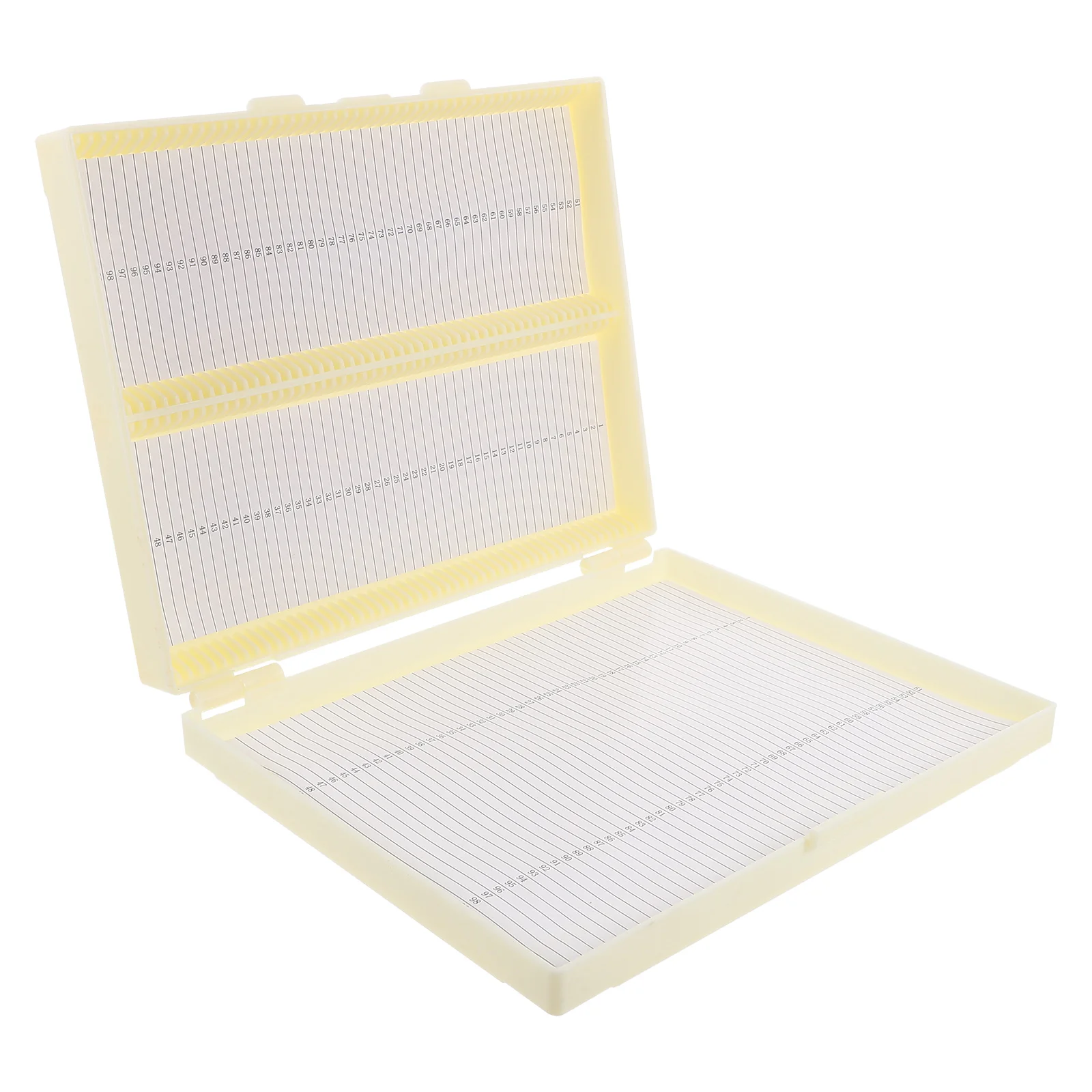 

Microscope Bio Slice Box Biological Pathology Plastic Slice Cassette (Beige) microscope slide holder