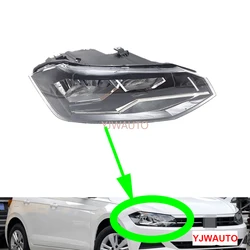 For VW Polo 2018 2019 Car Headlight Assembly Headlamp with Day Running Lamp Replacement Front Whole Auto Light Assembly